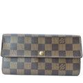 LOUIS VUITTON Sarah Monogram Canvas Wallet Brown