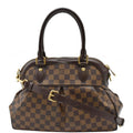 LOUIS VUITTON Trevi PM Damier Ebene Shoulder Bag Brown