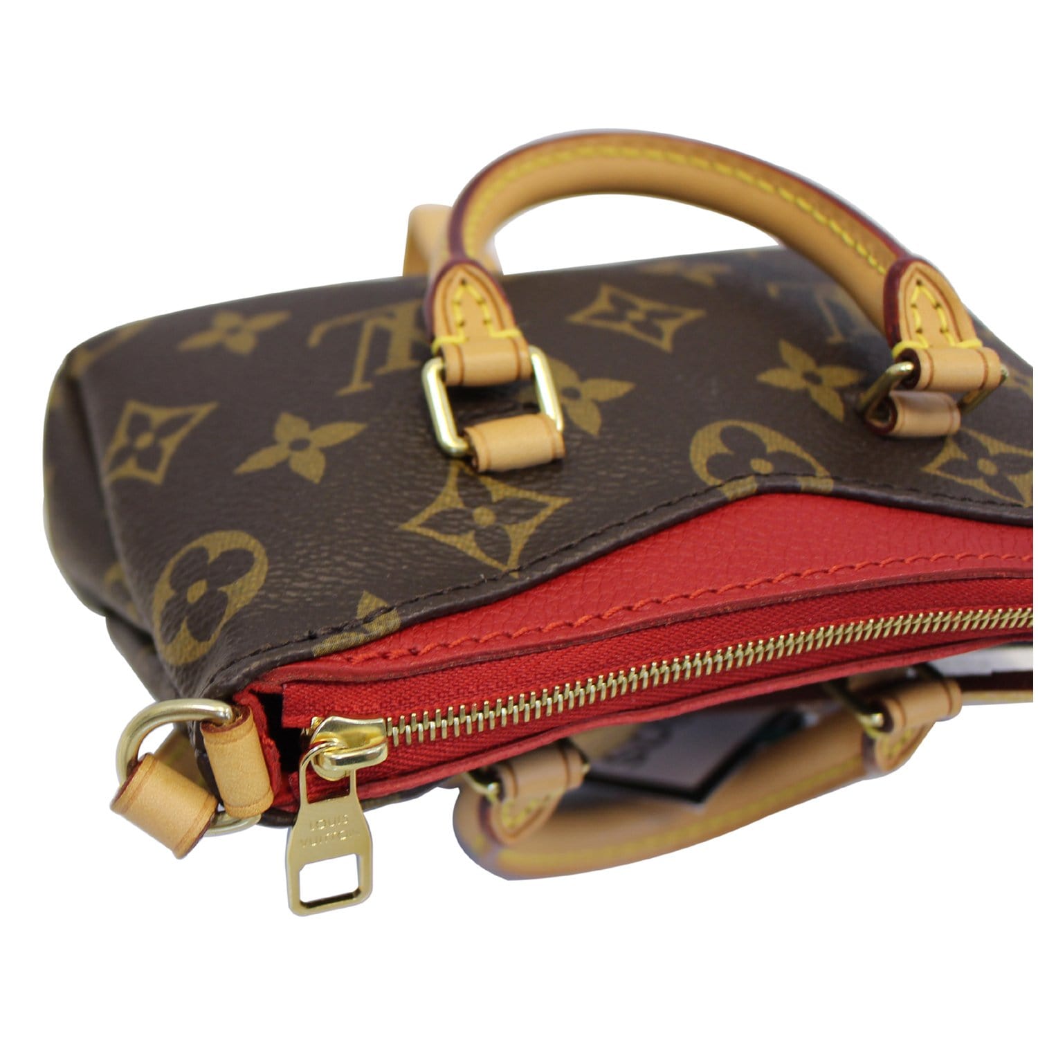 LOUIS VUITTON Nano Pallas Monogram Canvas Shoulder Crossbody Bag