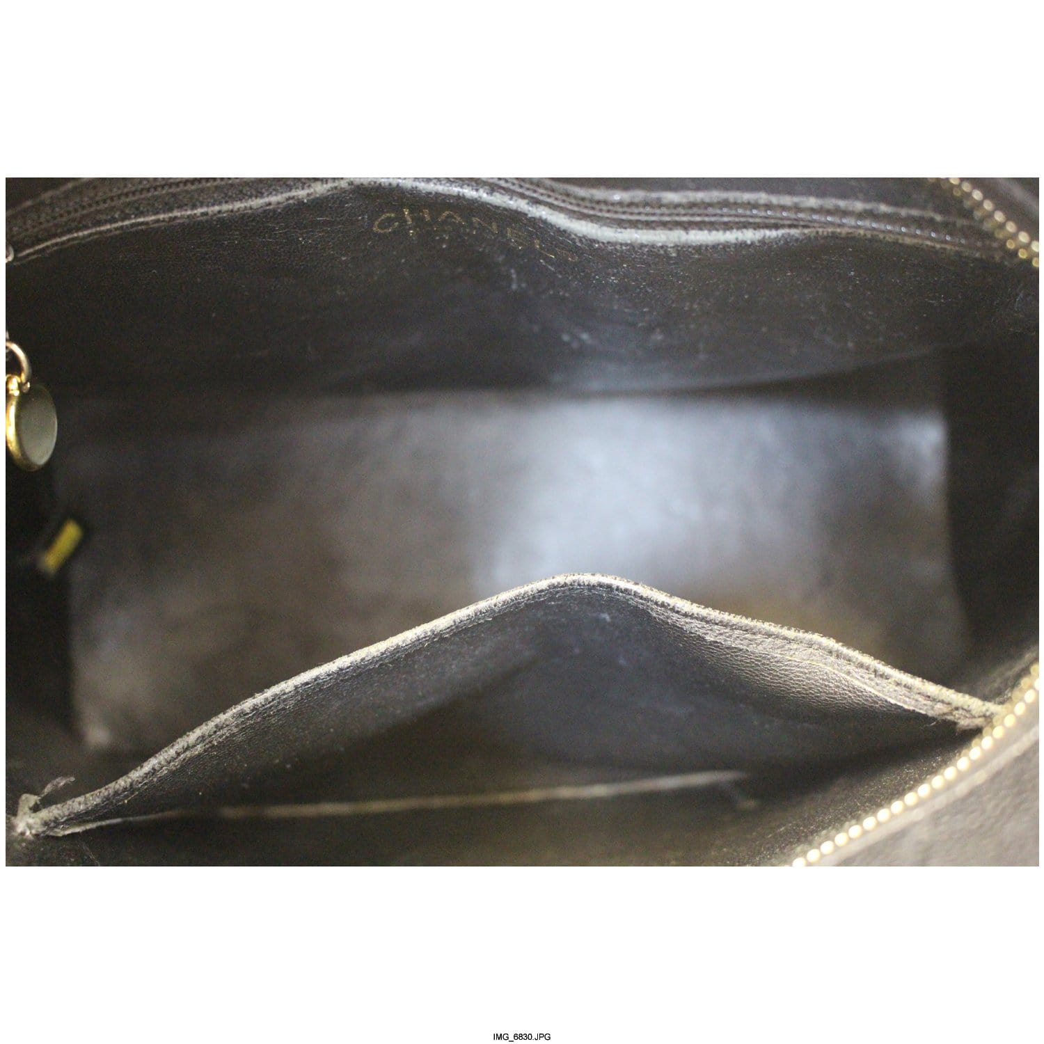 Chanel Medallion Quilted Caviar Leather Leather Tote Bag Black