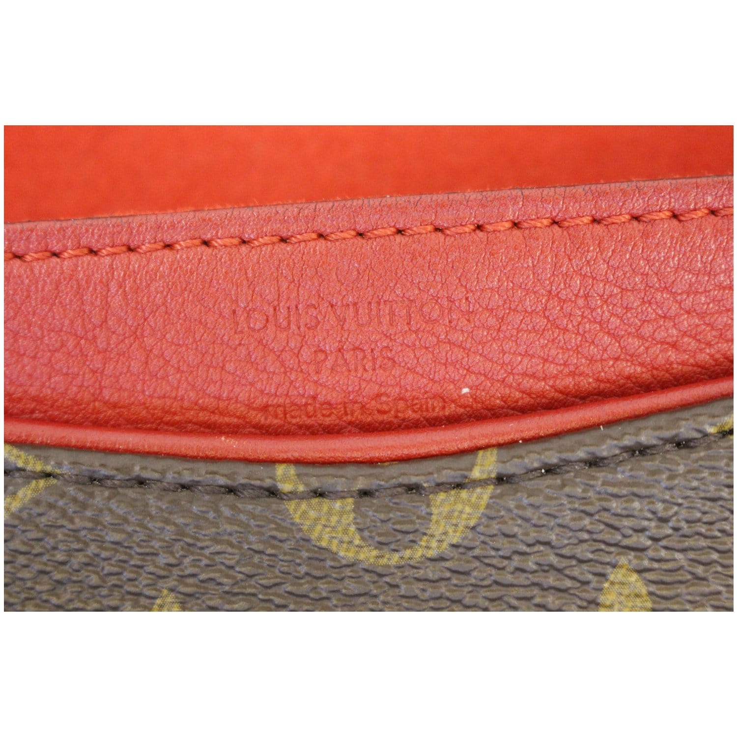 LOUIS VUITTON Monogram Canvas Pallas Chain Crossbody Bag Cherry