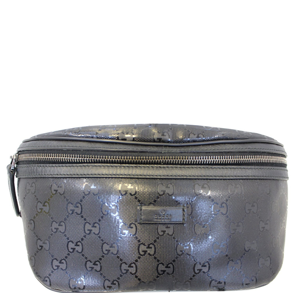 GUCCI Gucci Imprime Monogram Waist Bum Bag Black 233269