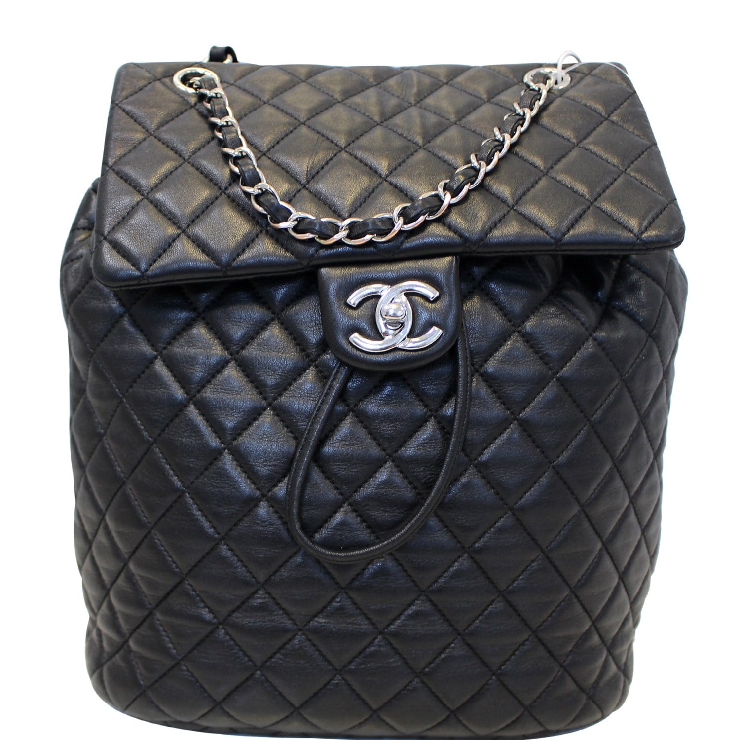 Chanel Urban Spirit  Leather Backpack Bag Black