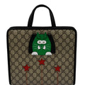 GUCCI ChildrenÂs Cat Printed Gucci Canvas Tote Bag Beige 645290