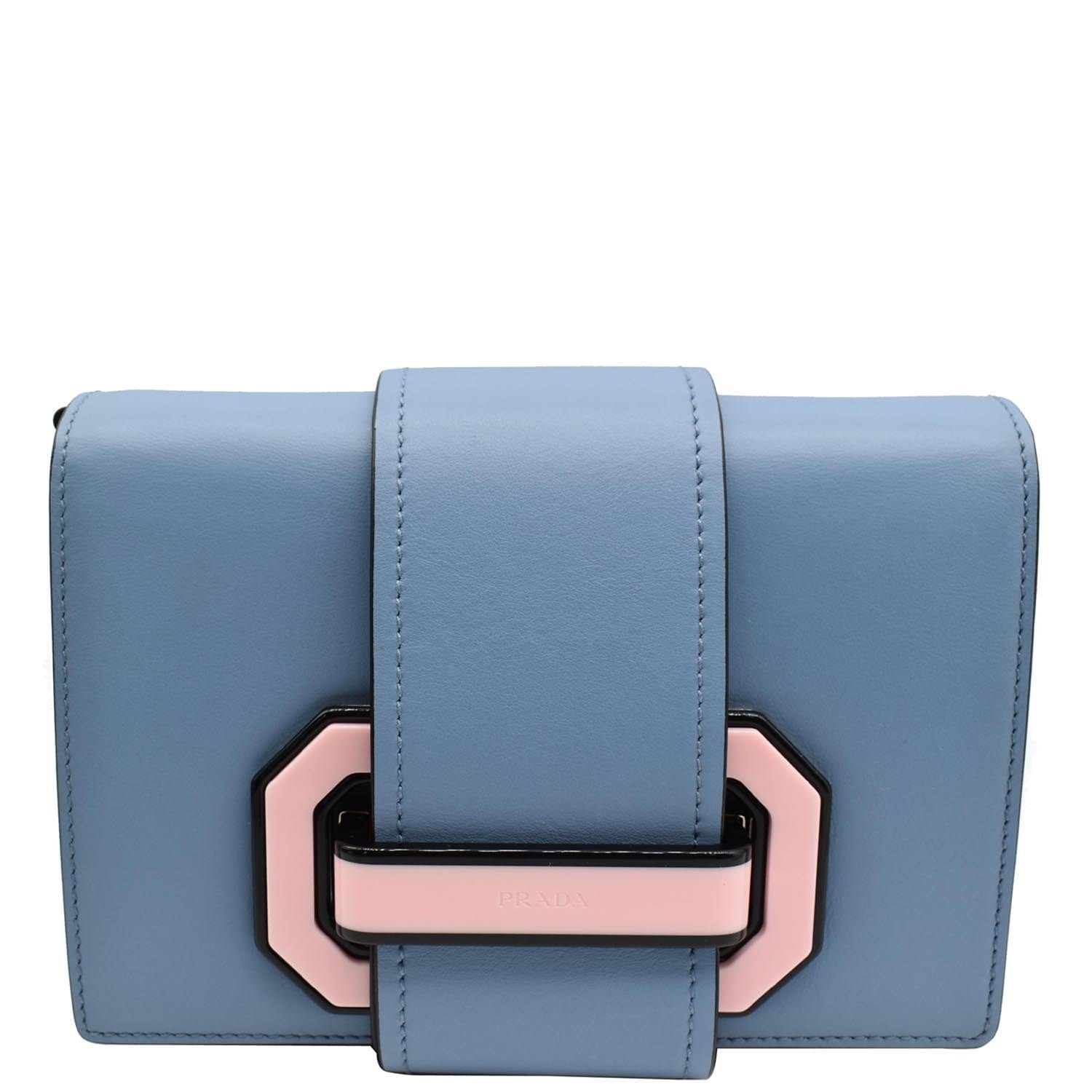 PRADA City Plex Ribbon  Shoulder Bag Blue/Pink
