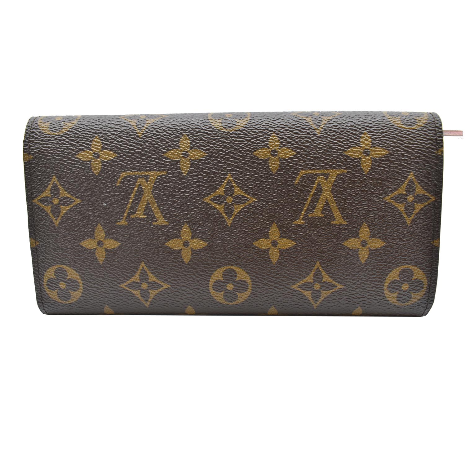 LOUIS VUITTON Emilie Monogram Canvas Wallet Rose Ballerine