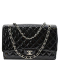 Chanel Classic Maxi Single Flap Quilted New 1:1 Rep Leather Shoulder Bag Black