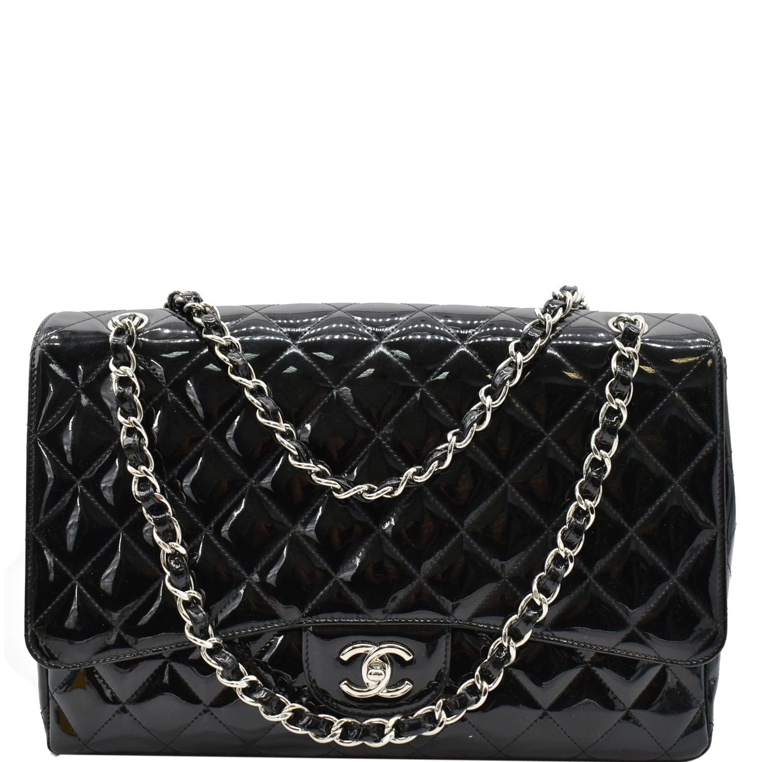 Chanel Classic Maxi Single Flap Quilted New 1:1 Rep Leather Shoulder Bag Black