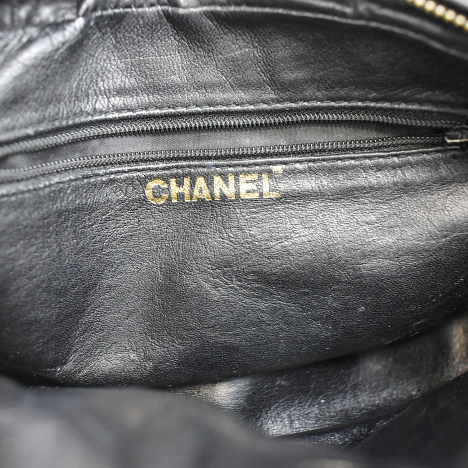Chanel   Leather Camera Shoulder Bag Black