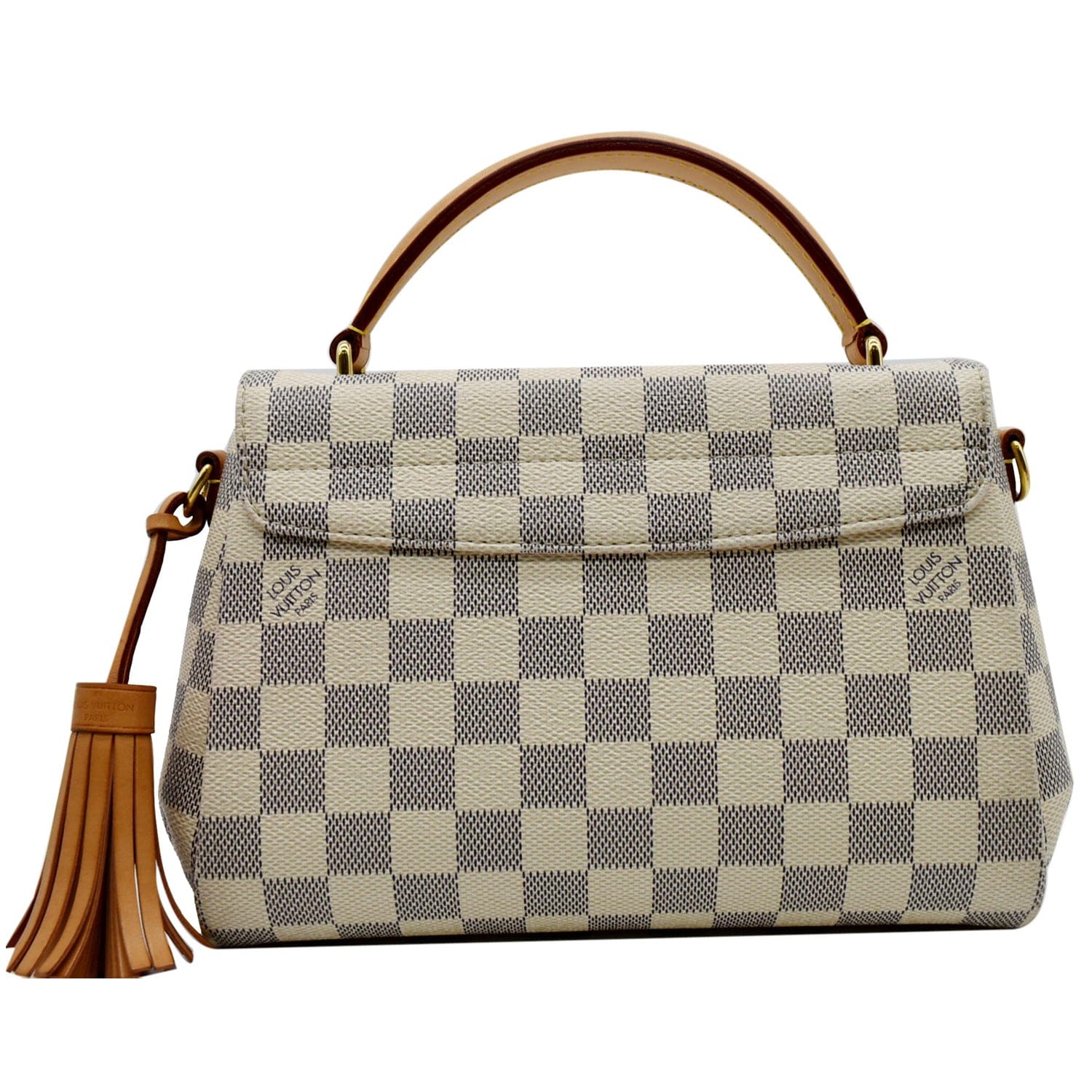 LOUIS VUITTON Croisette Damier Azur Shoulder Crossbody Bag White