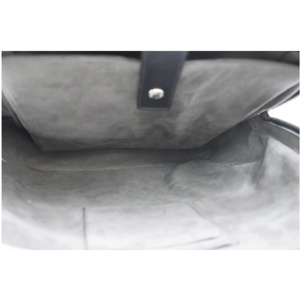 GUCCI Gucci Signature Leather Backpack Bag Black 406370