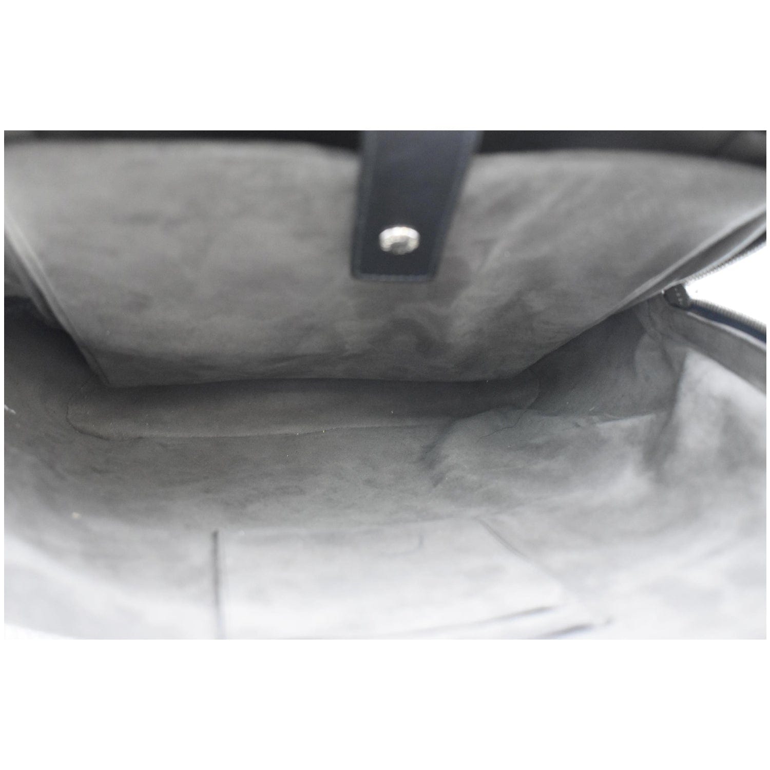 GUCCI Gucci Signature Leather Backpack Bag Black 406370