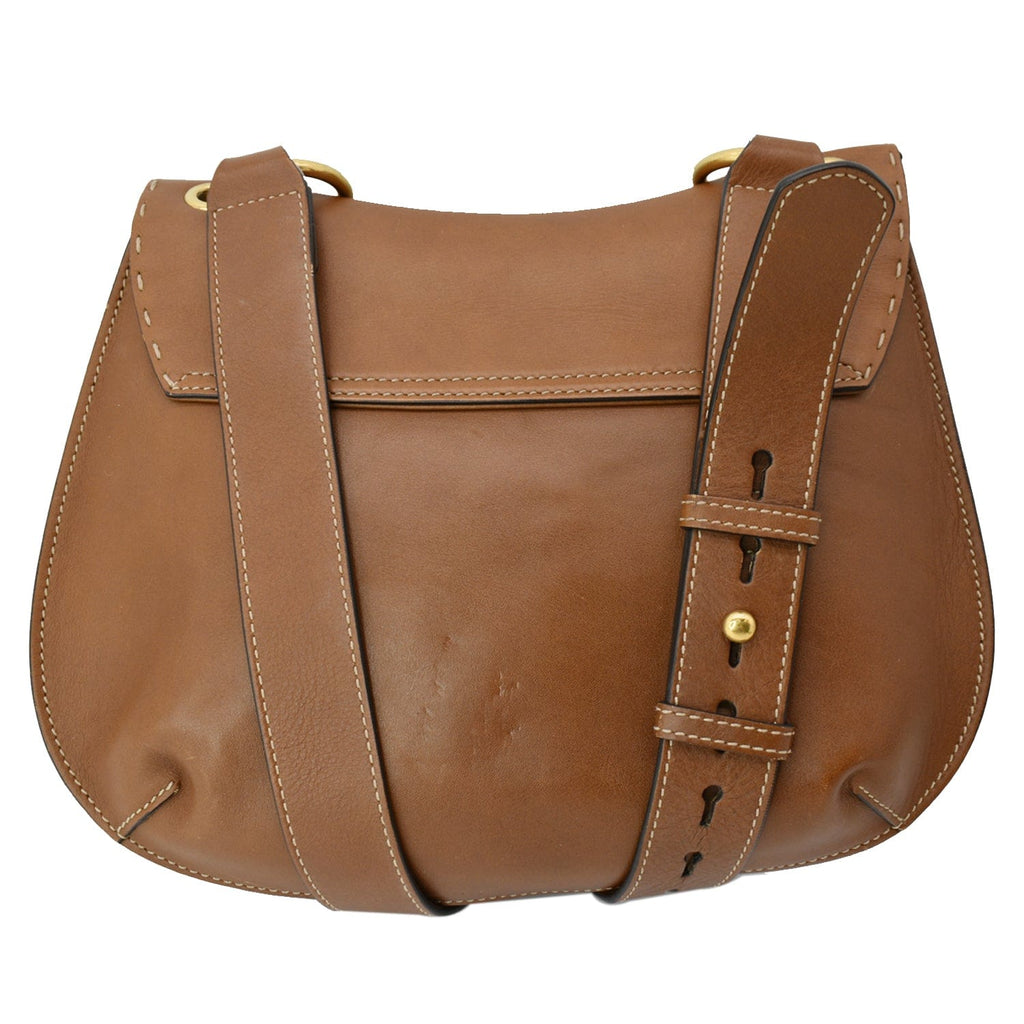 GUCCI Gucci Marmont  Leather Shoulder Bag Brown 409154