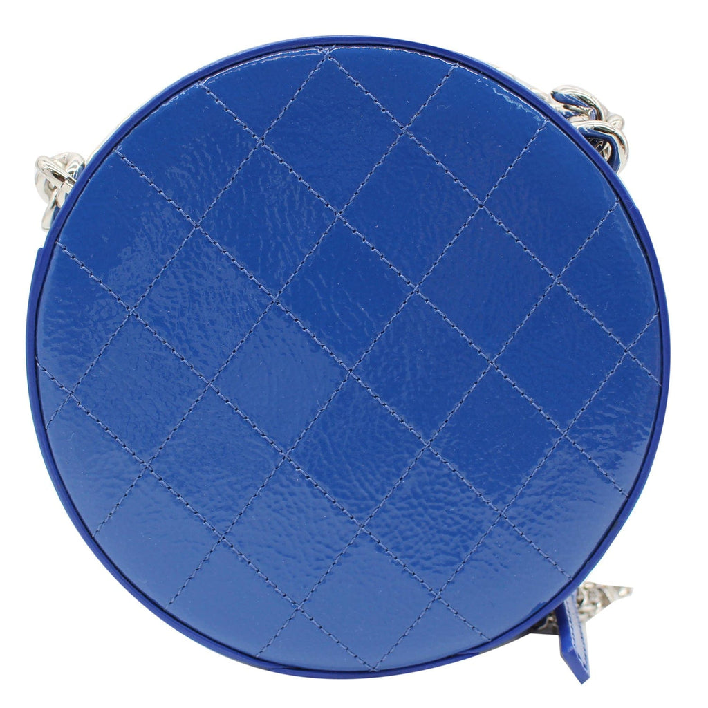 Chanel Round as Earth New 1:1 Rep Leather Crossbody Bag Blue