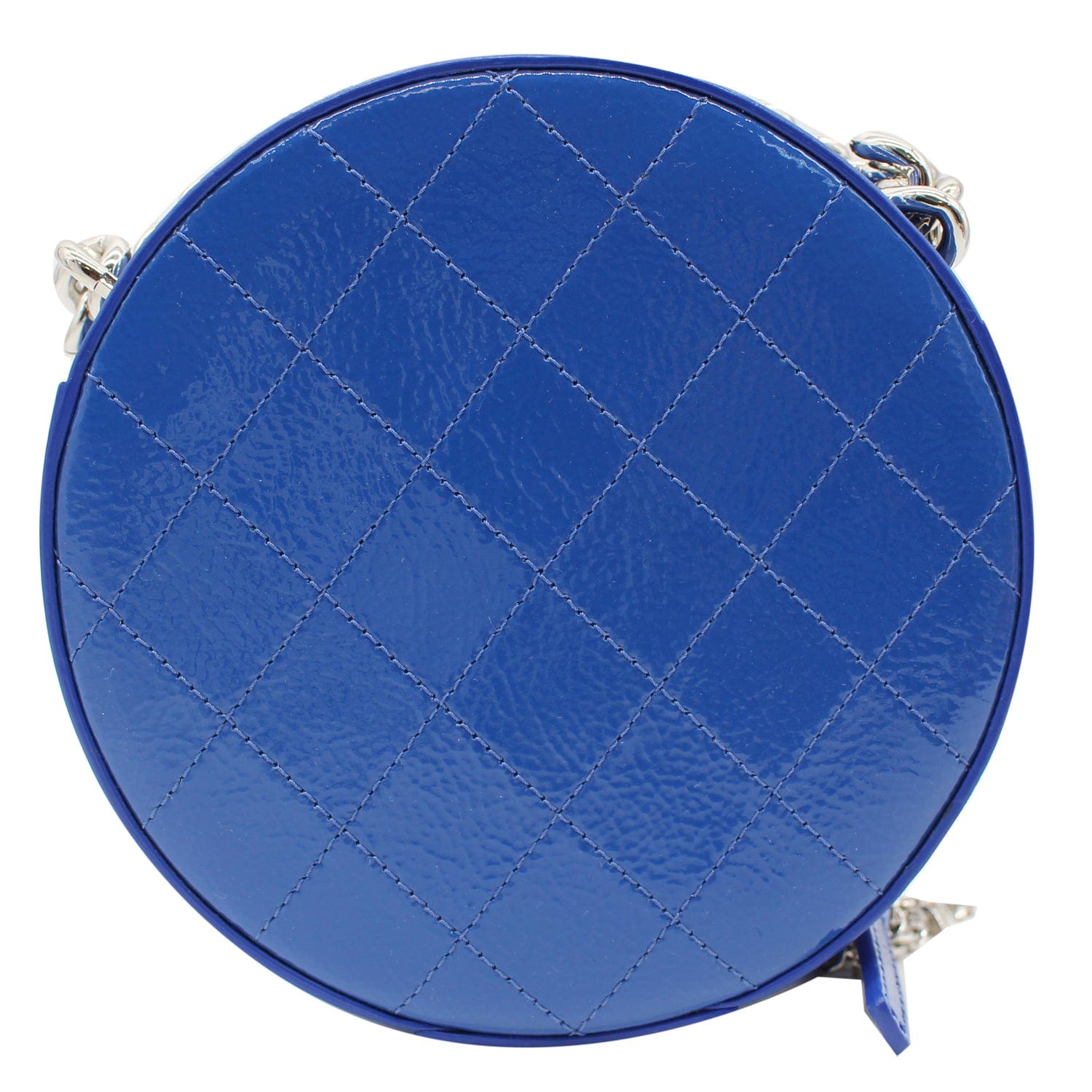 Chanel Round as Earth New 1:1 Rep Leather Crossbody Bag Blue