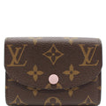 LOUIS VUITTON Rosalie Monogram Canvas Coin Purse Rose Ballerine