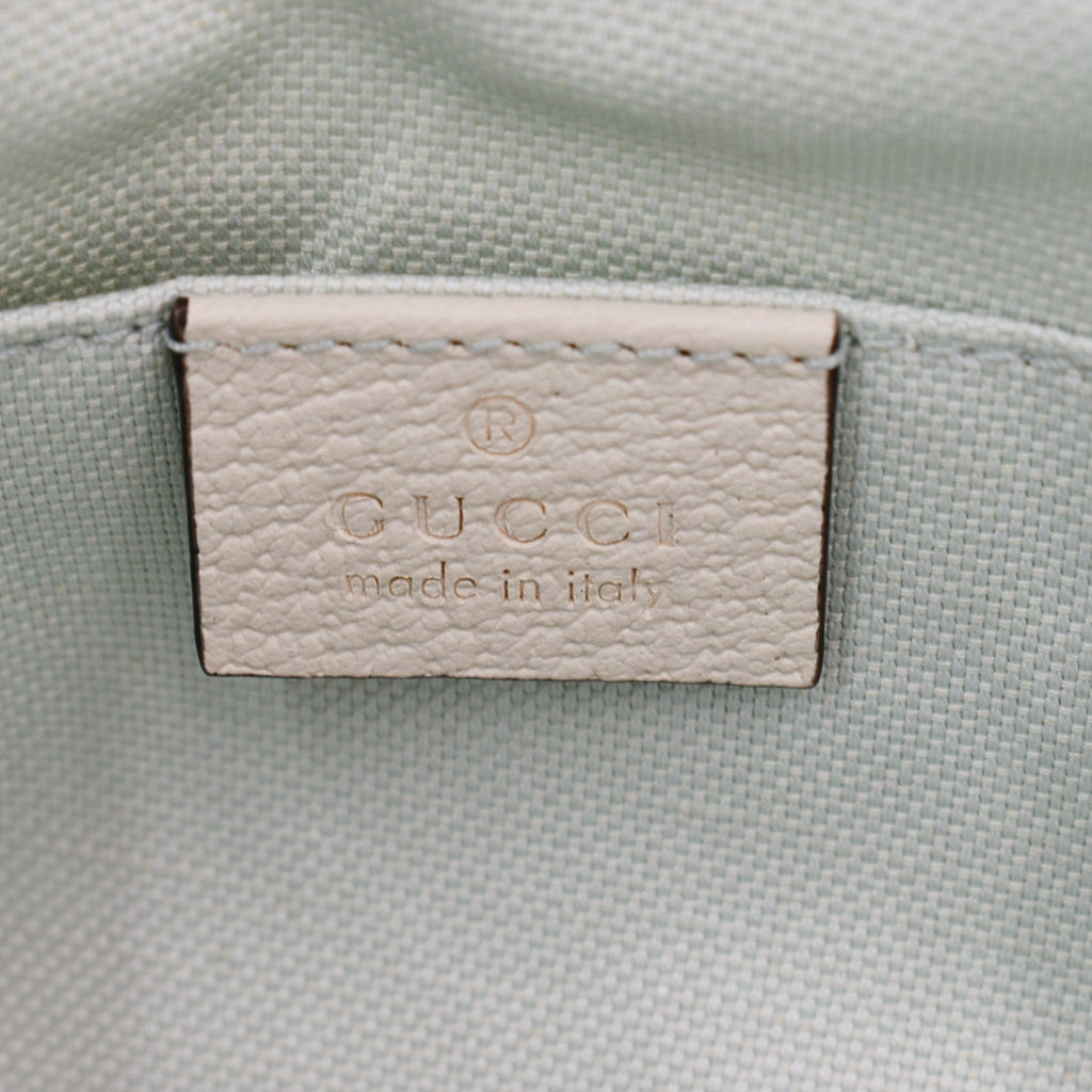 GUCCI Children's Floral Print Canvas Bag Light Blue 628159