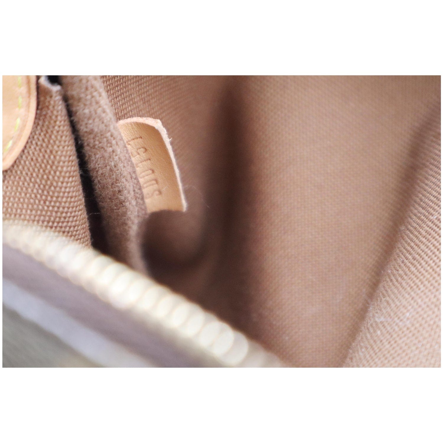 LOUIS VUITTON Eva Monogram Canvas Pochette Crossbody Bag Brown