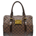 LOUIS VUITTON Berkeley Damier Ebene Satchel Bag Brown