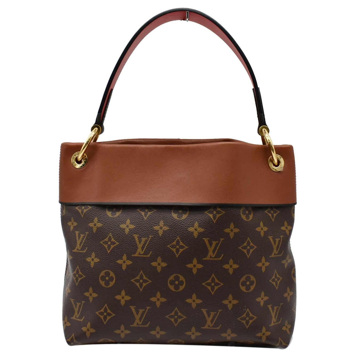 LOUIS VUITTON Tuileries Besace Monogram Canvas Shoulder Bag Caramel
