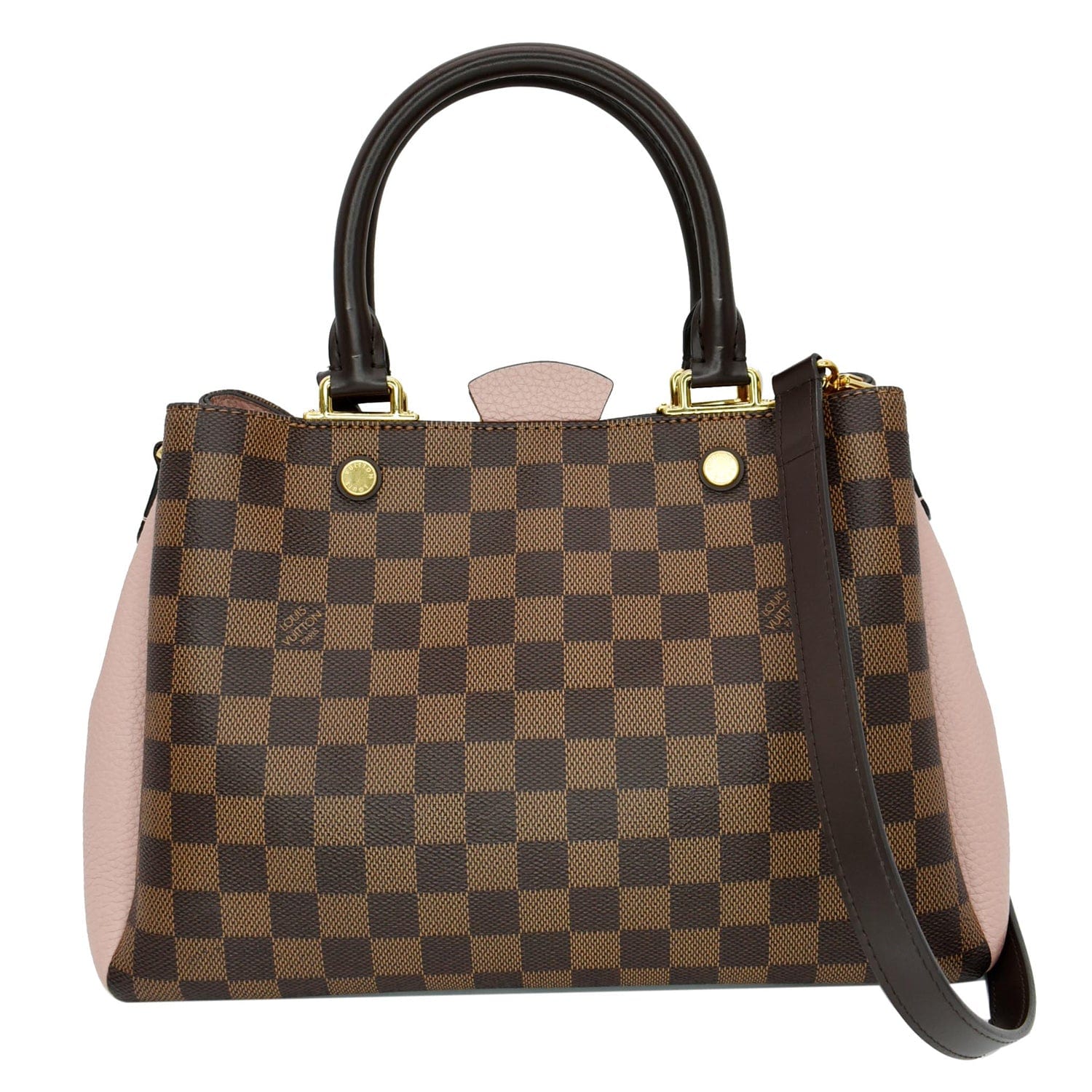 LOUIS VUITTON Brittany Damier Ebene Shoulder Bag Brown