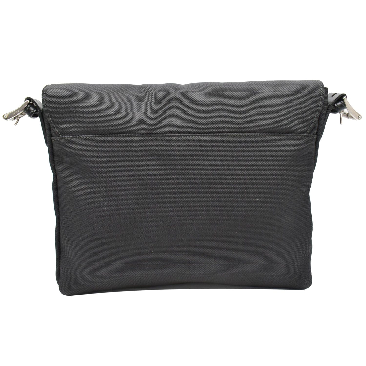 GUCCI Techno Large Web Nylon Canvas Messenger Bag Black 337074