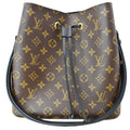 LOUIS VUITTON Neonoe Monogram Canvas Shoulder Bag Brown