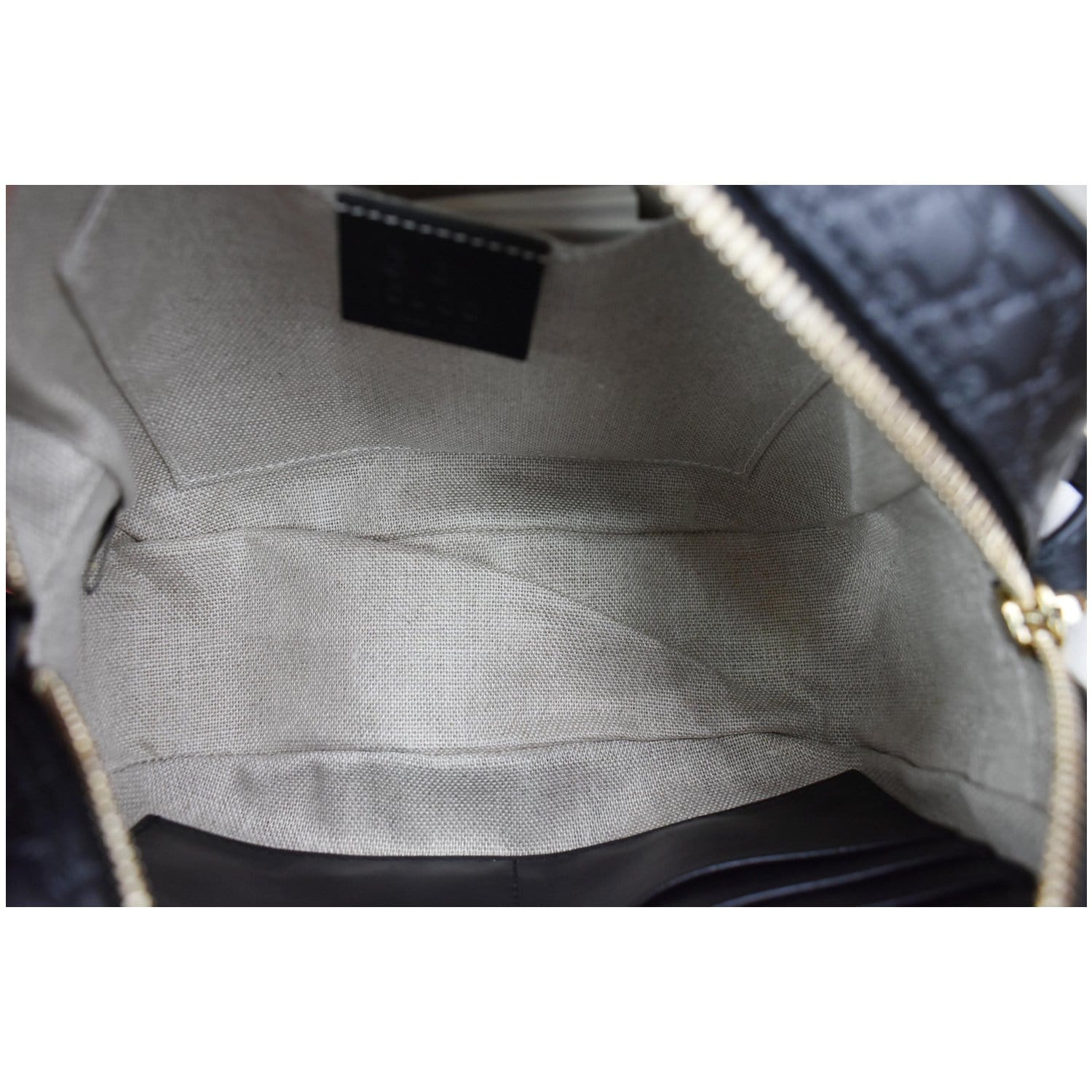 GUCCI Bree Mini Gucci Microguccissima Leather Crossbody Bag Black 449413