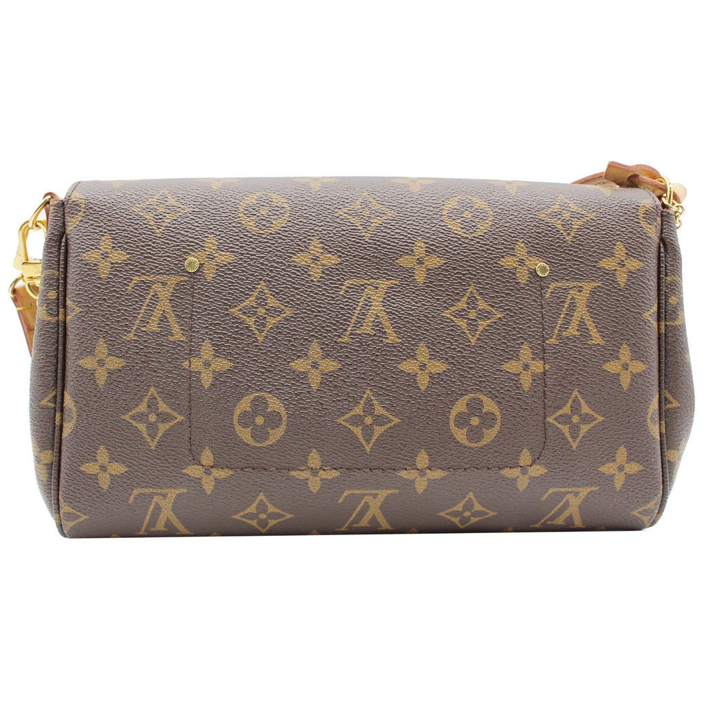 LOUIS VUITTON Favorite MM Monogram Canvas Crossbody Bag Brown