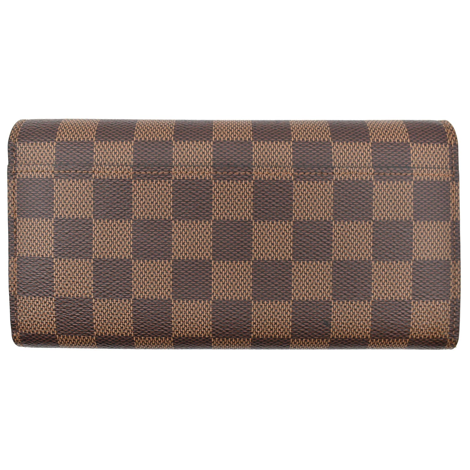 LOUIS VUITTON Sarah Damier Ebene Wallet Brown