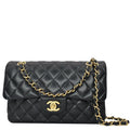 Chanel Classic Double Flap Small Leather Shoulder Bag Black - Hot Deals