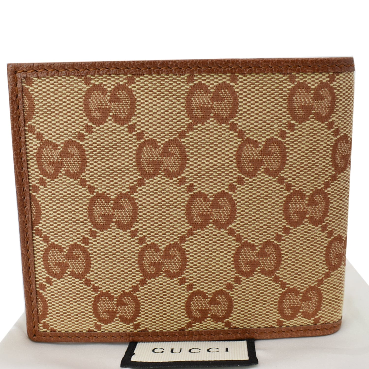 GUCCI Gucci LA Angels Patch Bi-fold Wallet Beige 547787