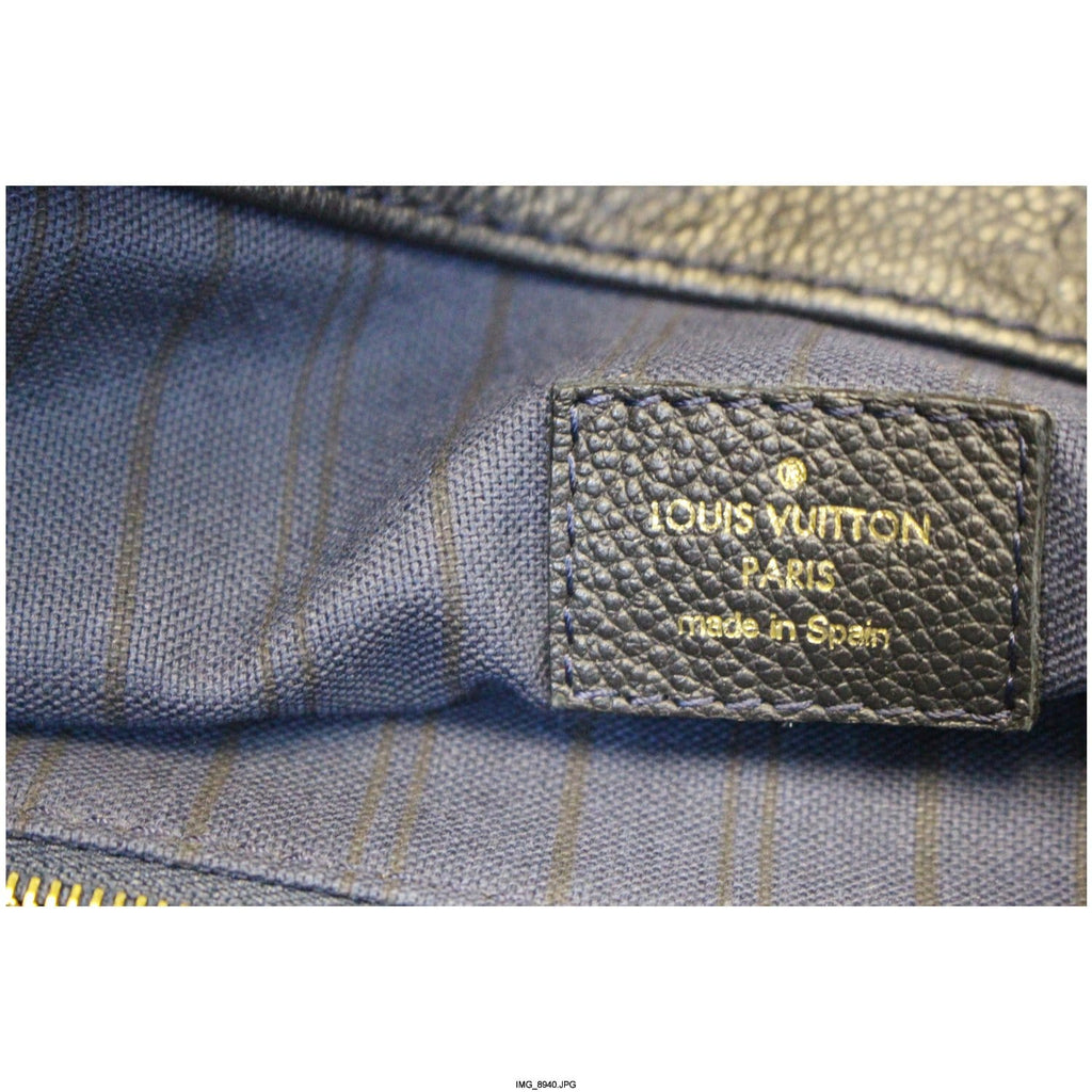 LOUIS VUITTON Artsy MM Blue Empreinte Infini Monogram Shoulder Bag