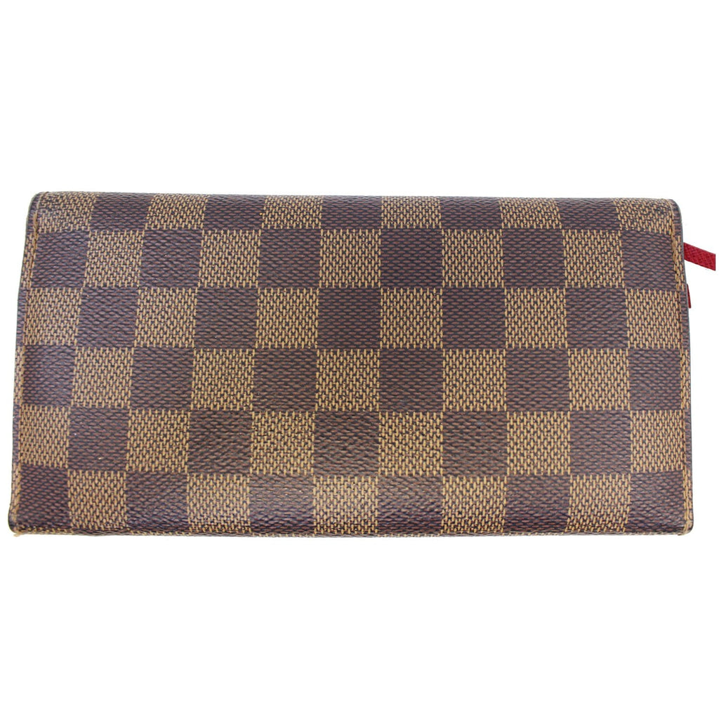 LOUIS VUITTON Damier Ebene Josephine Wallet Brown