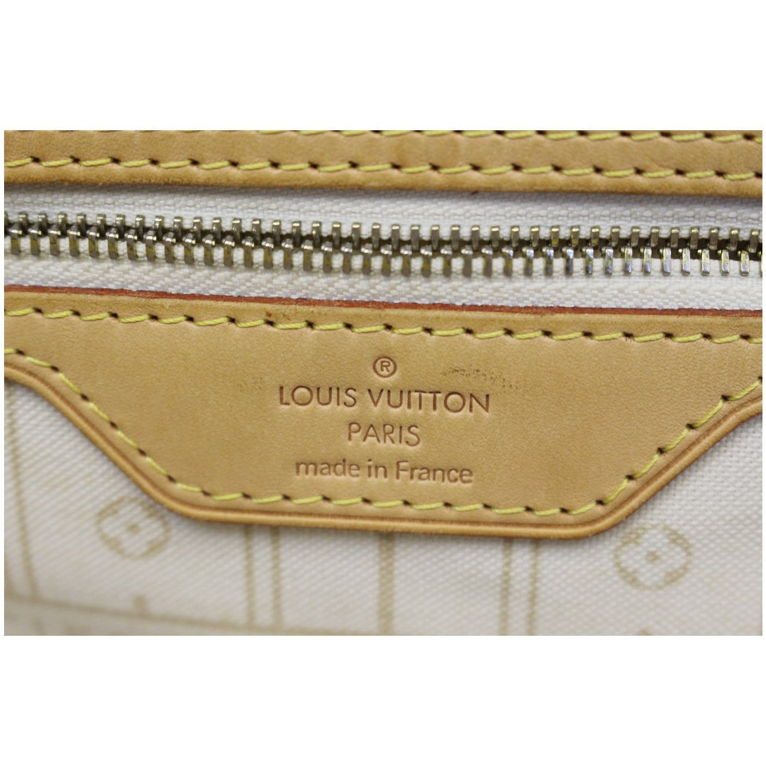LOUIS VUITTON Neverfull GM Damier Azur Tote Shoulder Bag