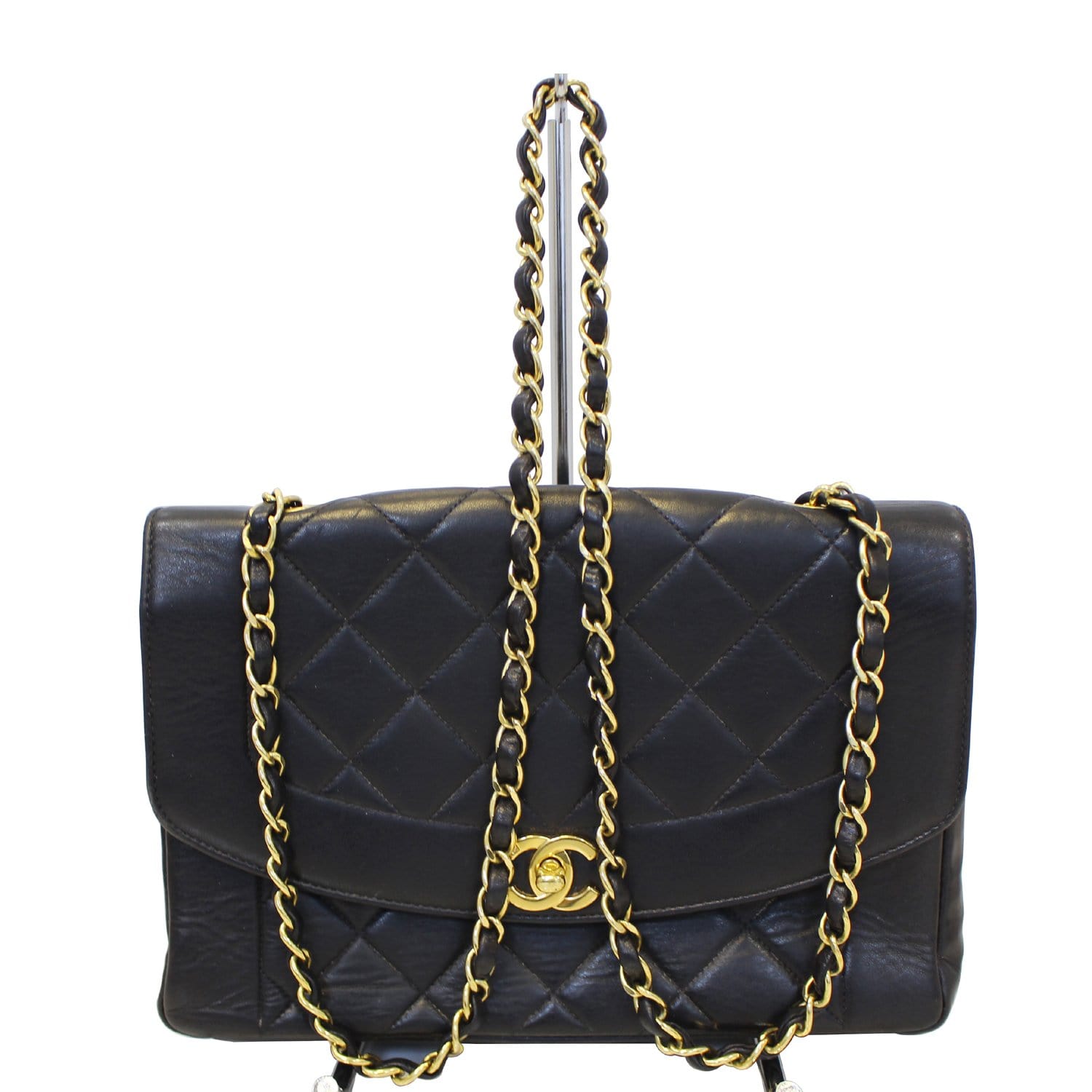 Chanel Diana Classic Flap Quilted Leather Crossbody Bag