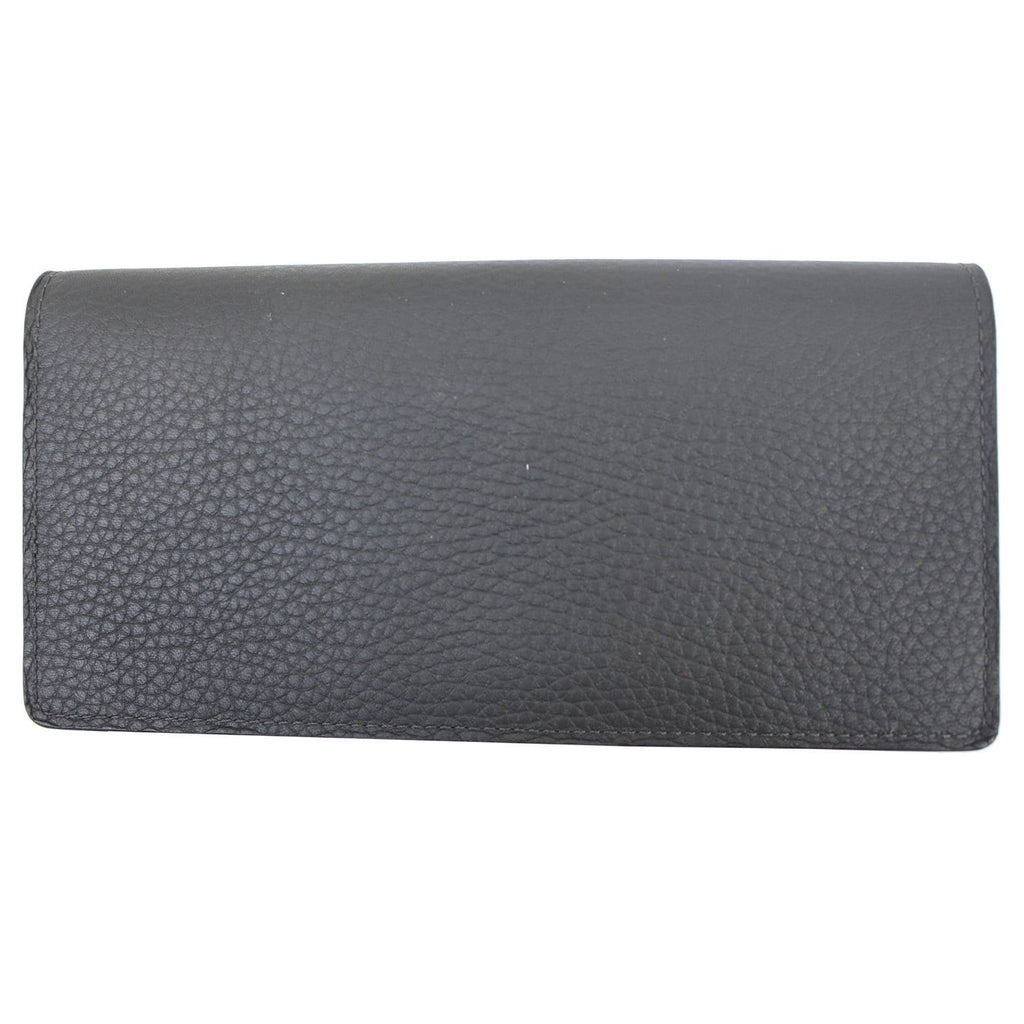 LOUIS VUITTON Brazza Taiga Leather Wallet Grey