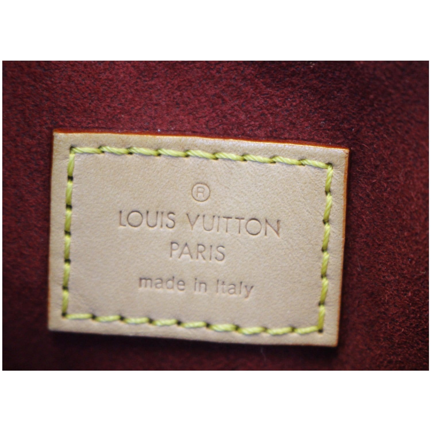 LOUIS VUITTON Alma GM Multicolor White Satchel Handbag