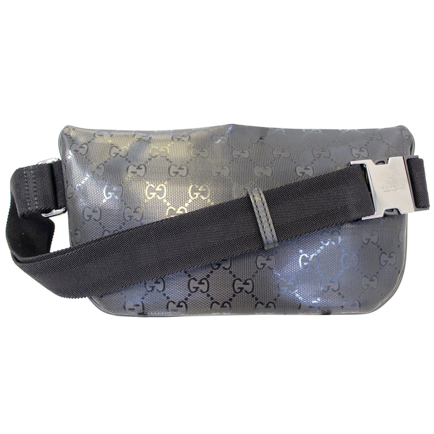 GUCCI Gucci Imprime Monogram Waist Bum Bag Black 233269