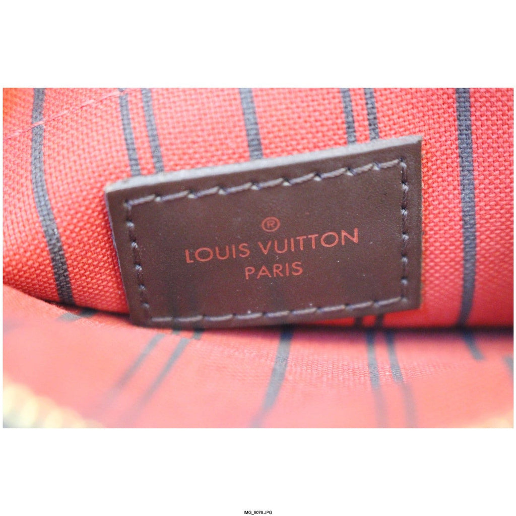LOUIS VUITTON Pochette Wristlet Pouch Damier Ebene Neverfull MM