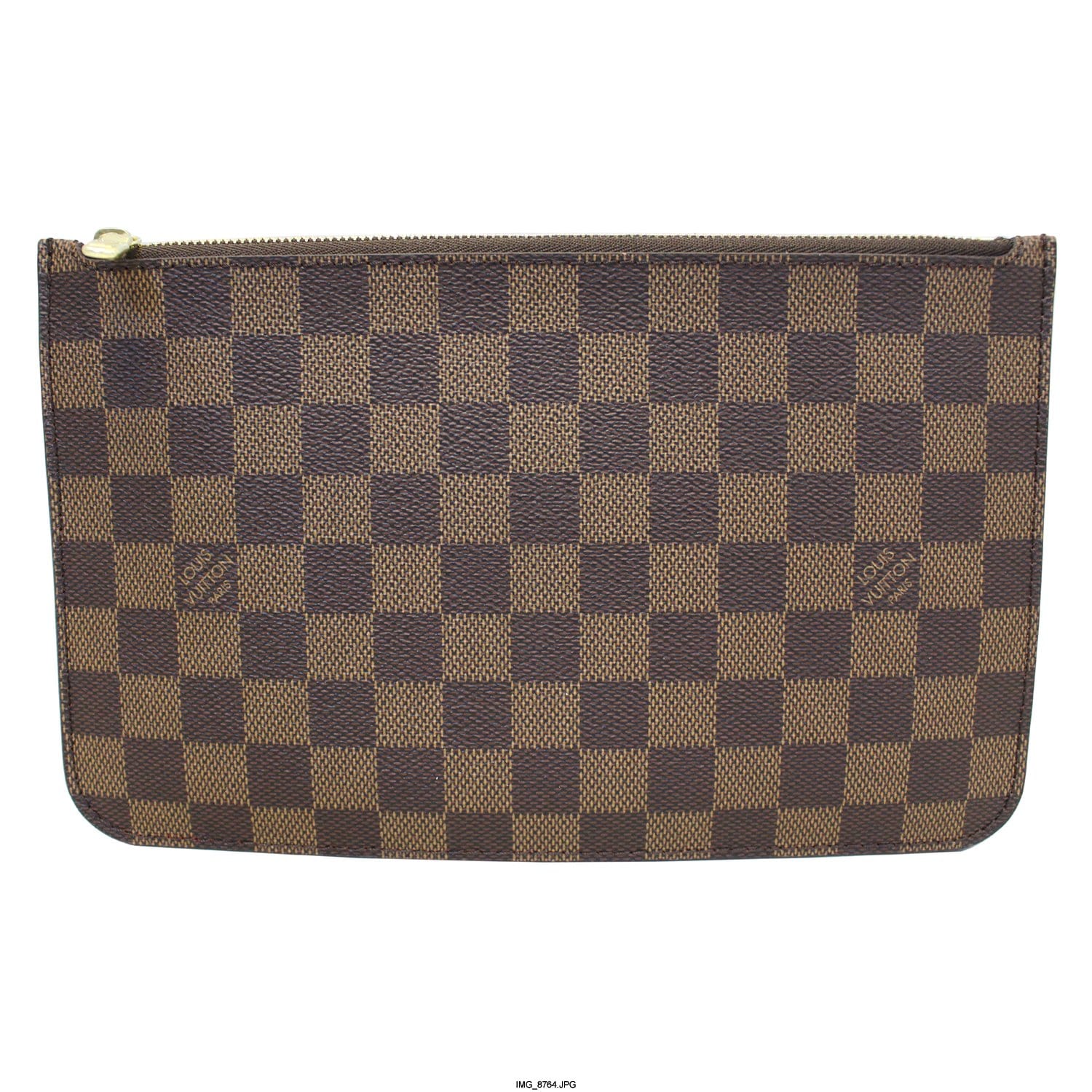 LOUIS VUITTON Pochette Wristlet Pouch Damier Ebene Neverfull MM