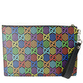 GUCCI Gucci Psychedelic Supreme Canvas Clutch Multicolor 601087 - 10% Off