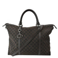 GUCCI Gucci Guccissima Canvas Leather Tote Brown 339550