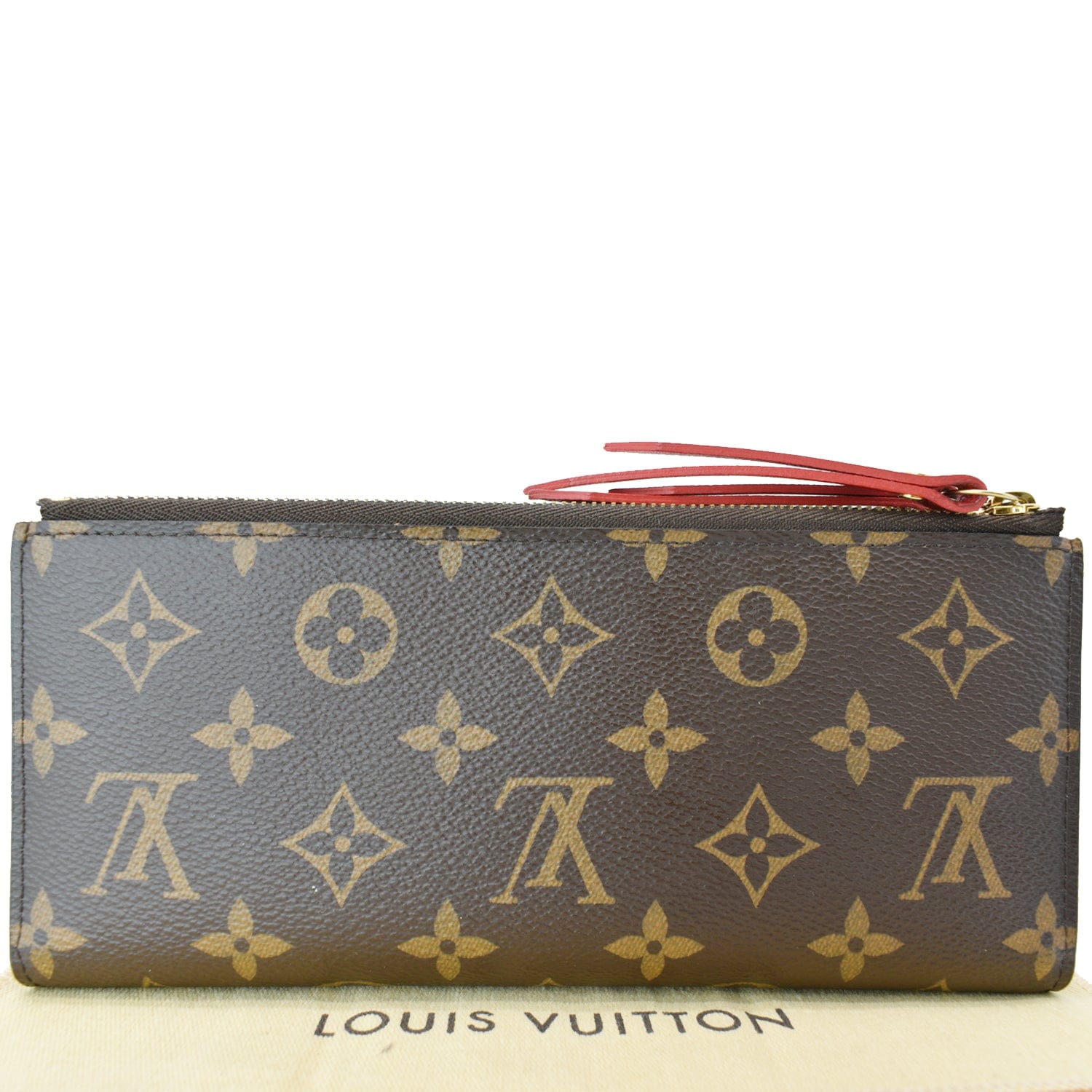 LOUIS VUITTON Adele Monogram Canvas Wallet Brown