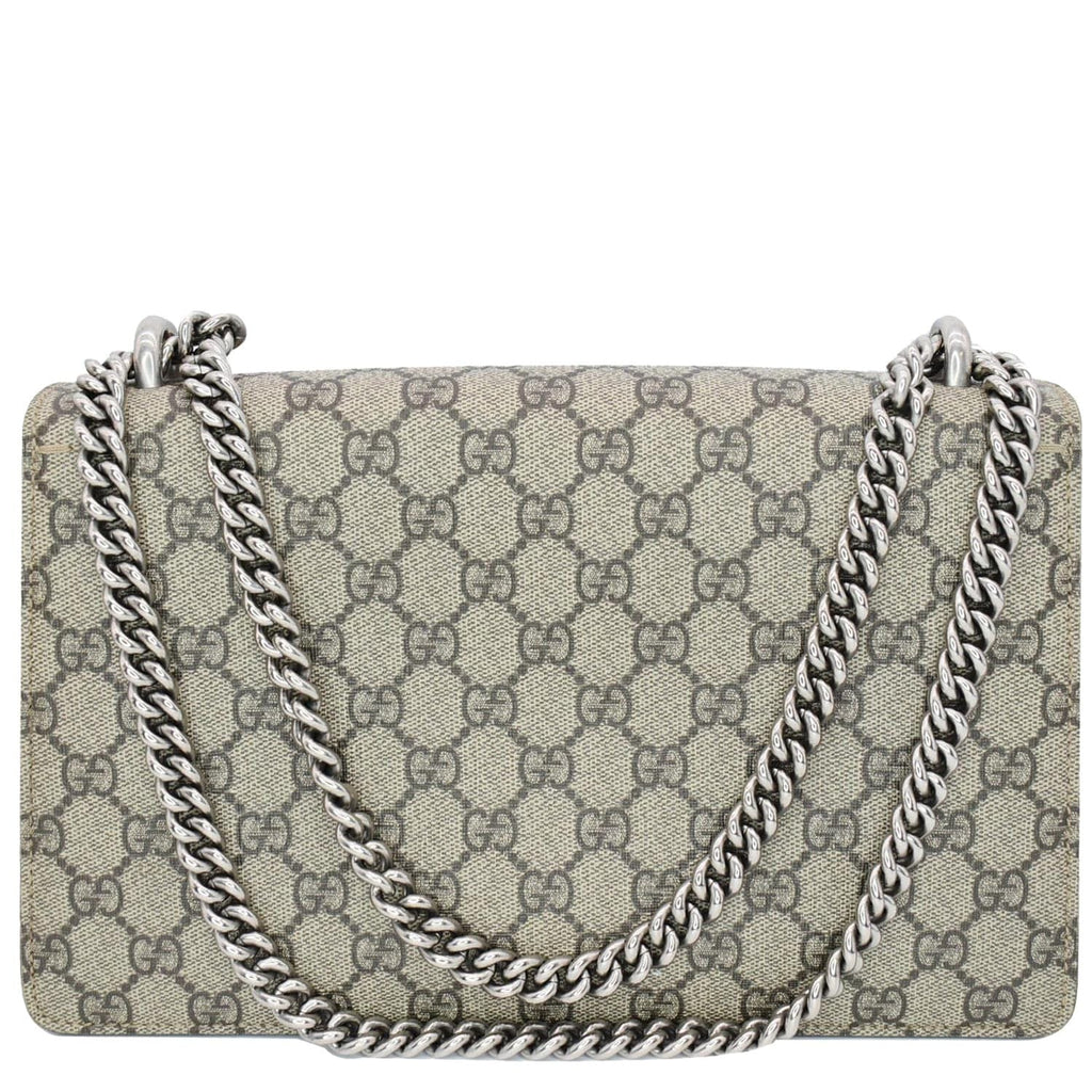 GUCCI Dionysus Small Gucci Supreme Canvas Shoulder Bag Beige 400249