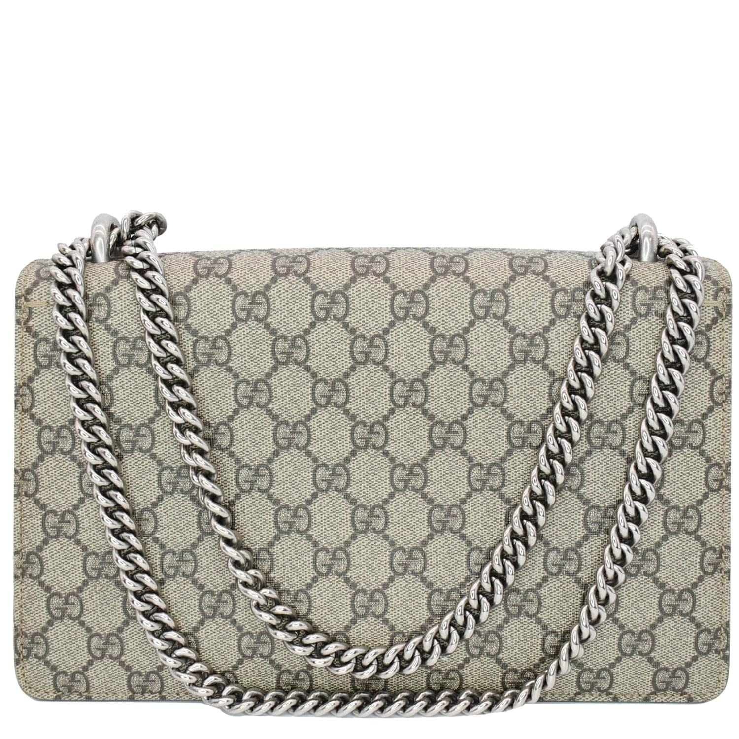 GUCCI Dionysus Small Gucci Supreme Canvas Shoulder Bag Beige 400249