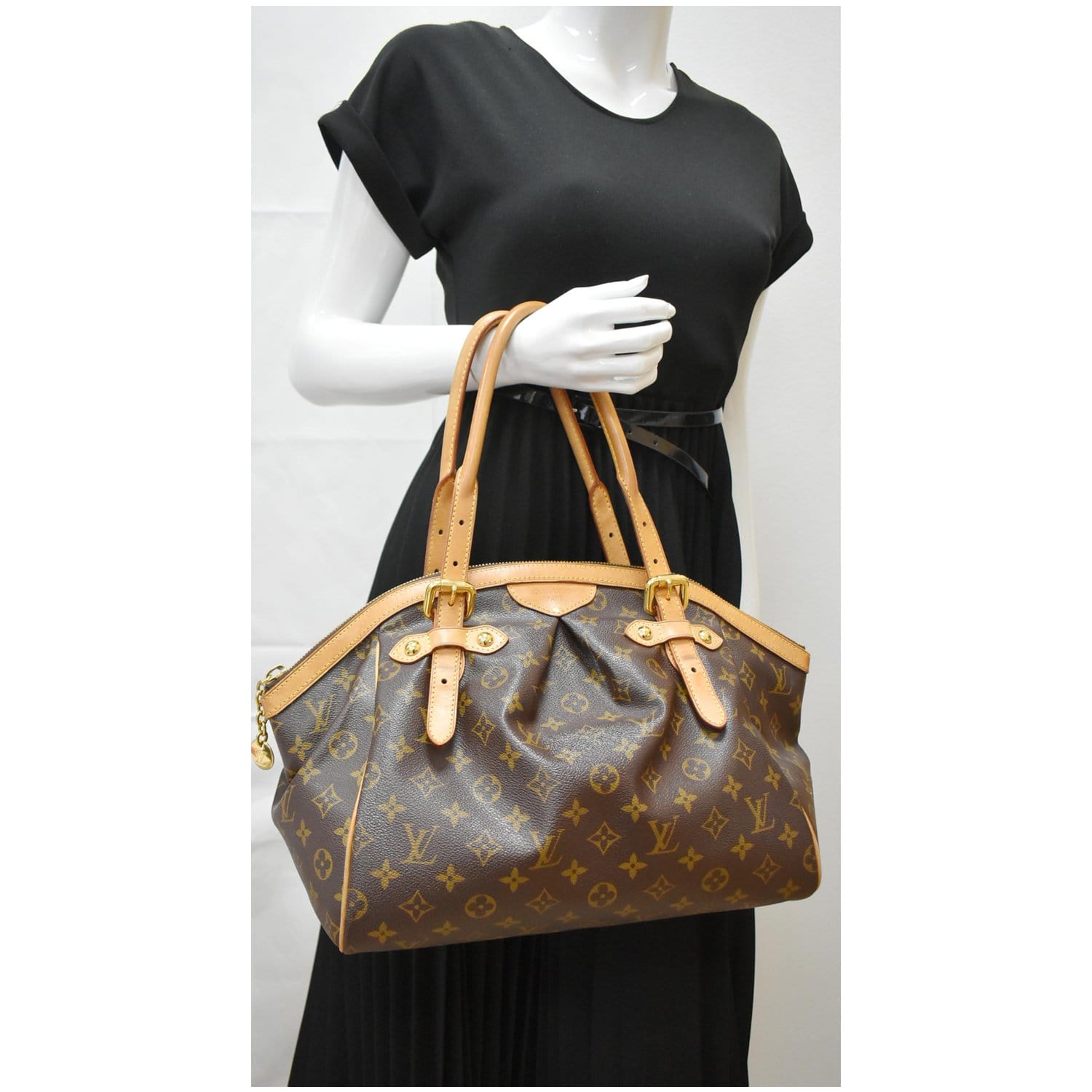 LOUIS VUITTON Tivoli GM Monogram Canvas Shoulder Bag Brown - Hot Deals
