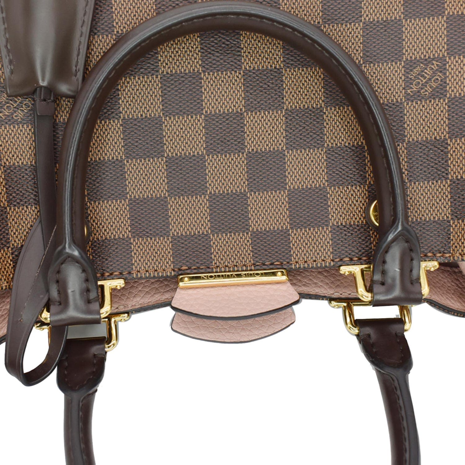 LOUIS VUITTON Brittany Damier Ebene Shoulder Bag Brown