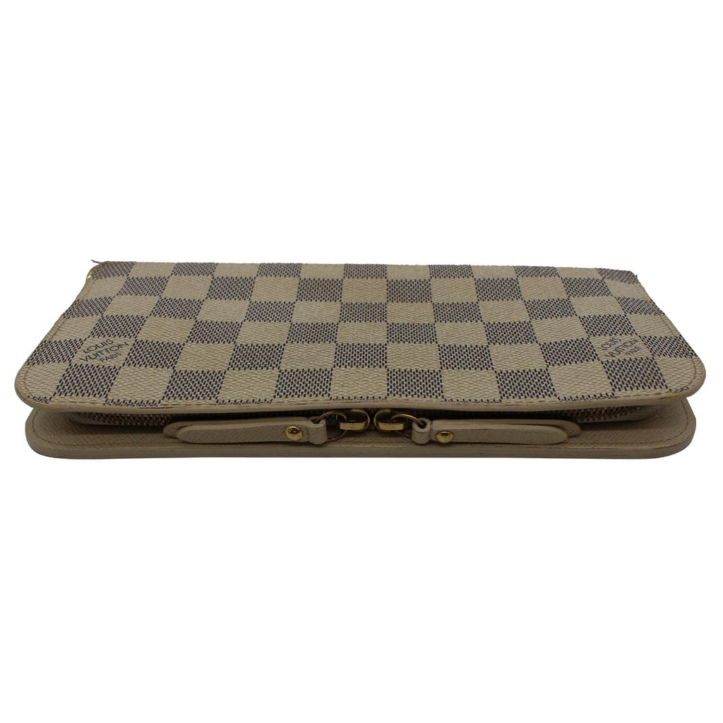 LOUIS VUITTON Insolite Damier Azur Wallet White