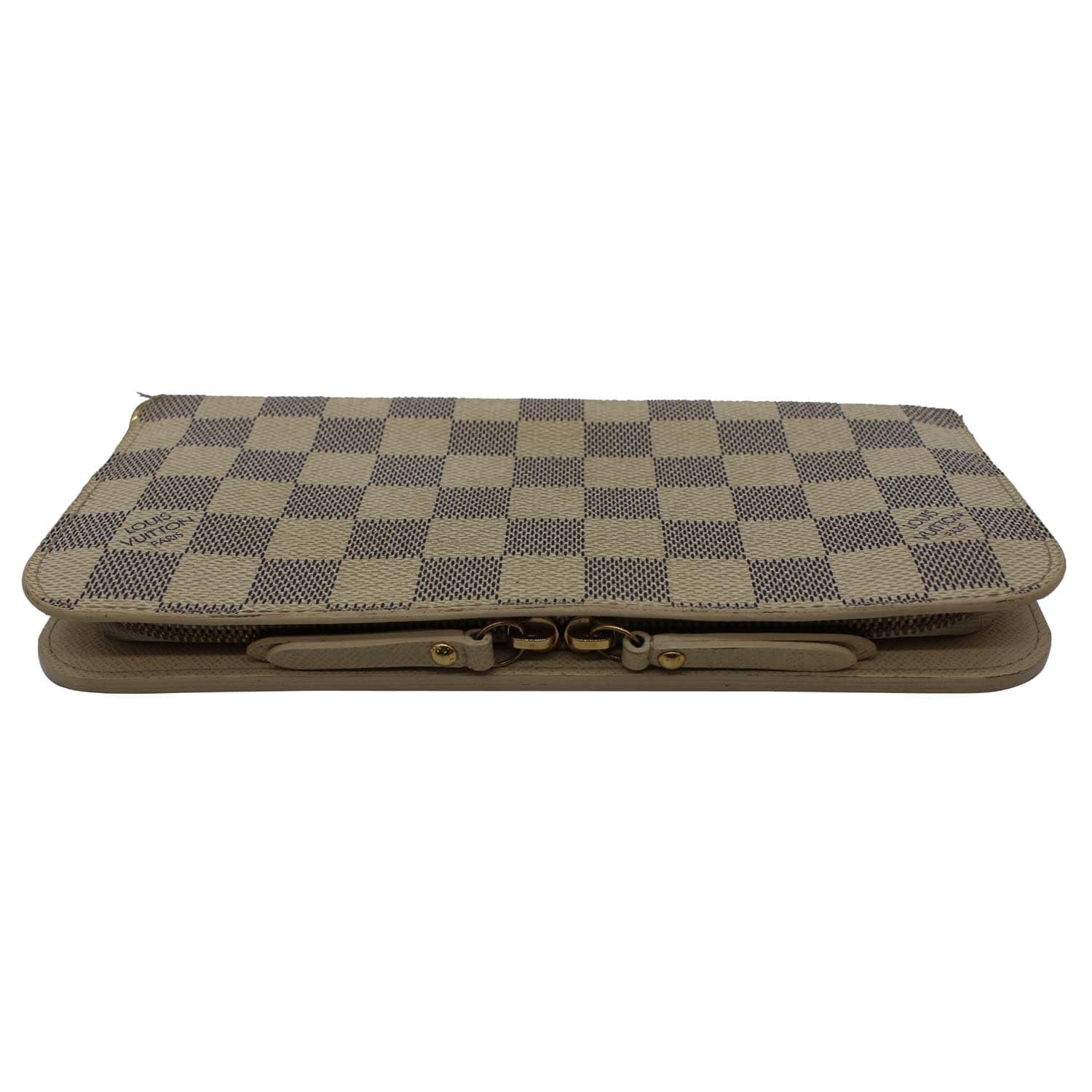 LOUIS VUITTON Insolite Damier Azur Wallet White
